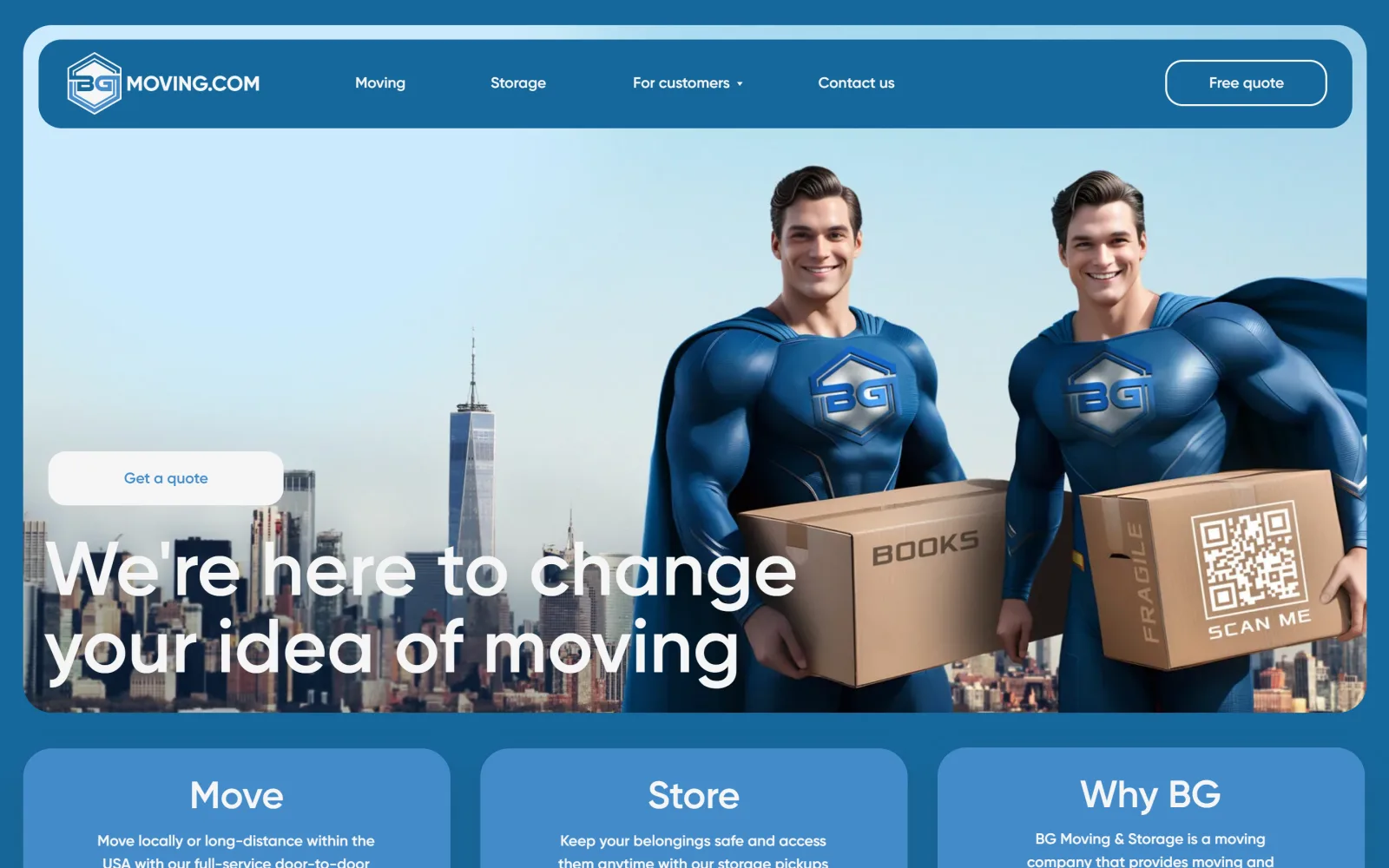 BG Moving: live product