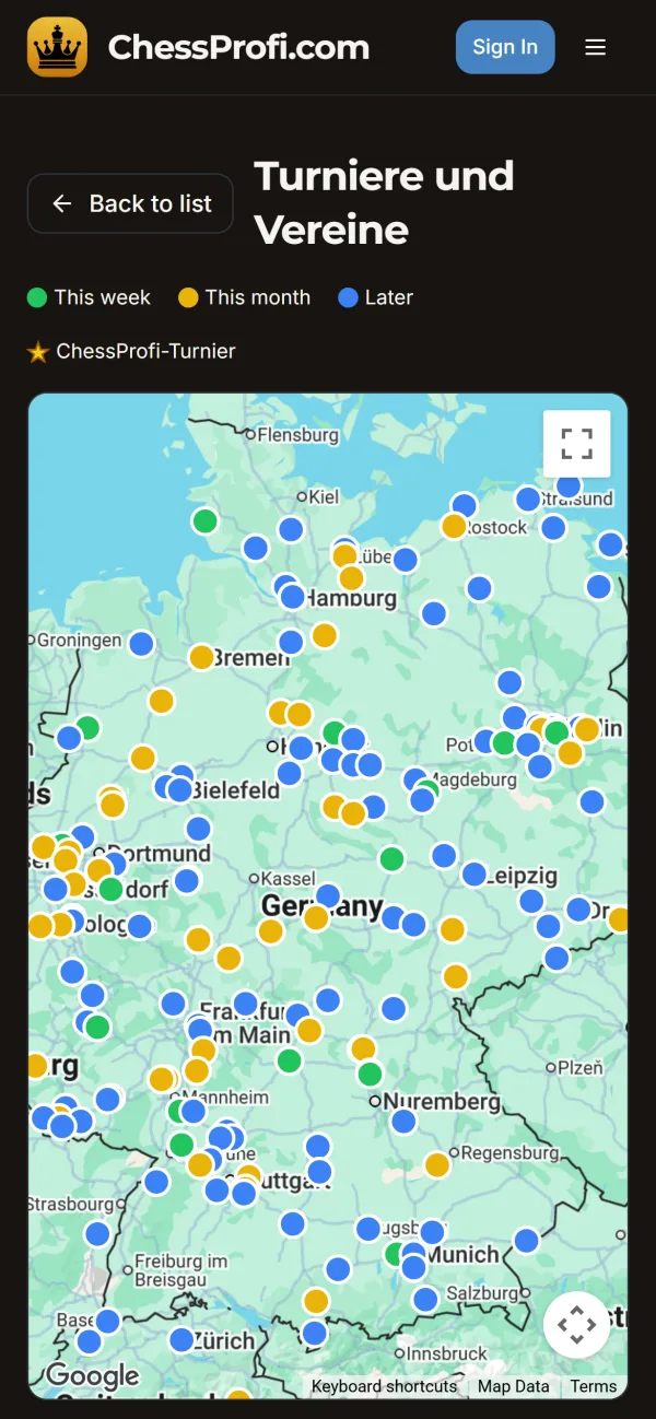ChessProfi: mobile screen 3