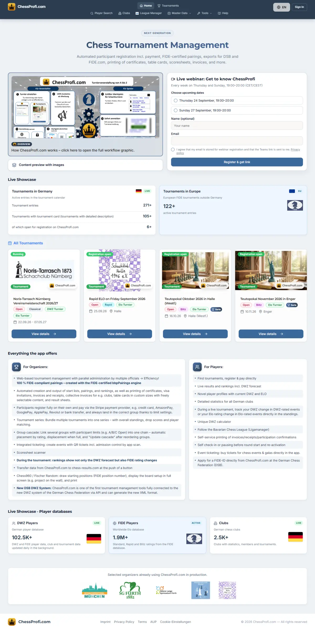ChessProfi: full page
