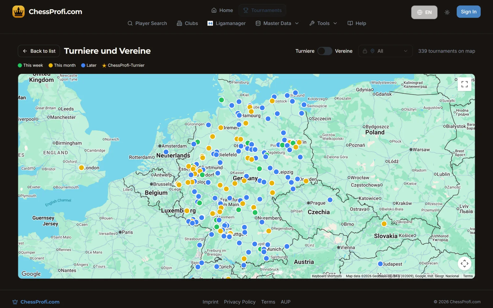 ChessProfi: Find and join