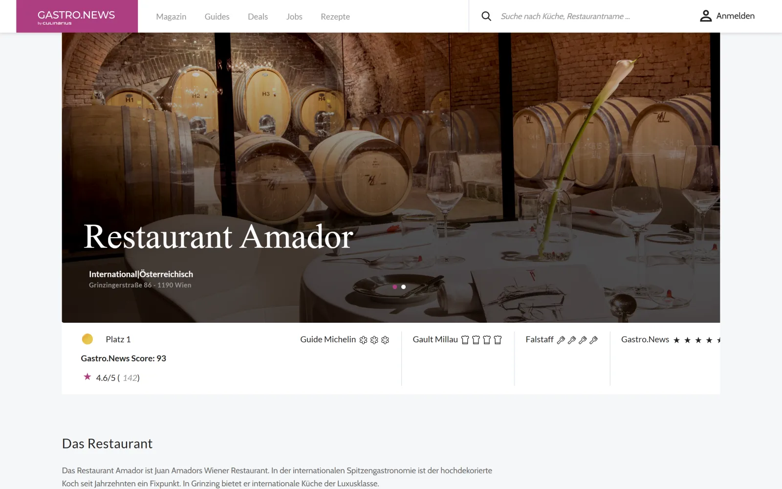 Gastro.News: Venue pages