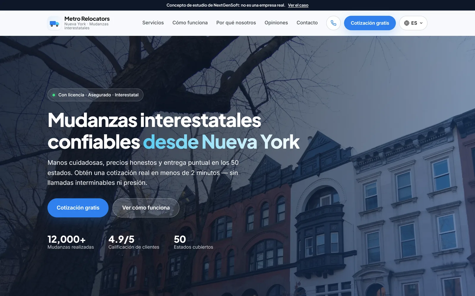Metro Relocators: Three languages